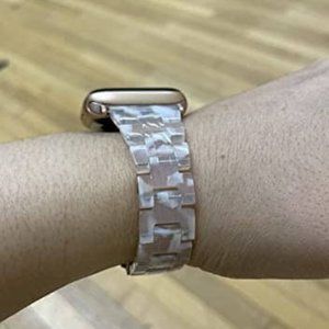 (Only Band) Slim Resin Band Compatible with Apple Watch Band SE 1/2/3/4/5/6/7